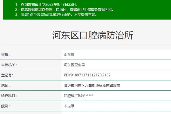 临沂河东区口腔病防治所