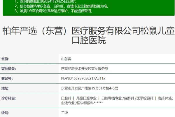 东营严选口腔松鼠儿童口腔医院