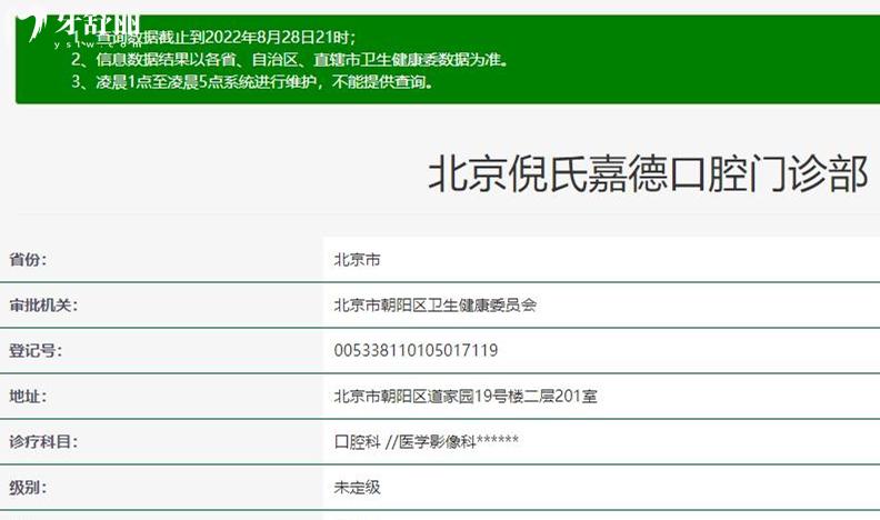 北京倪氏口腔资质 北京倪氏口腔资质