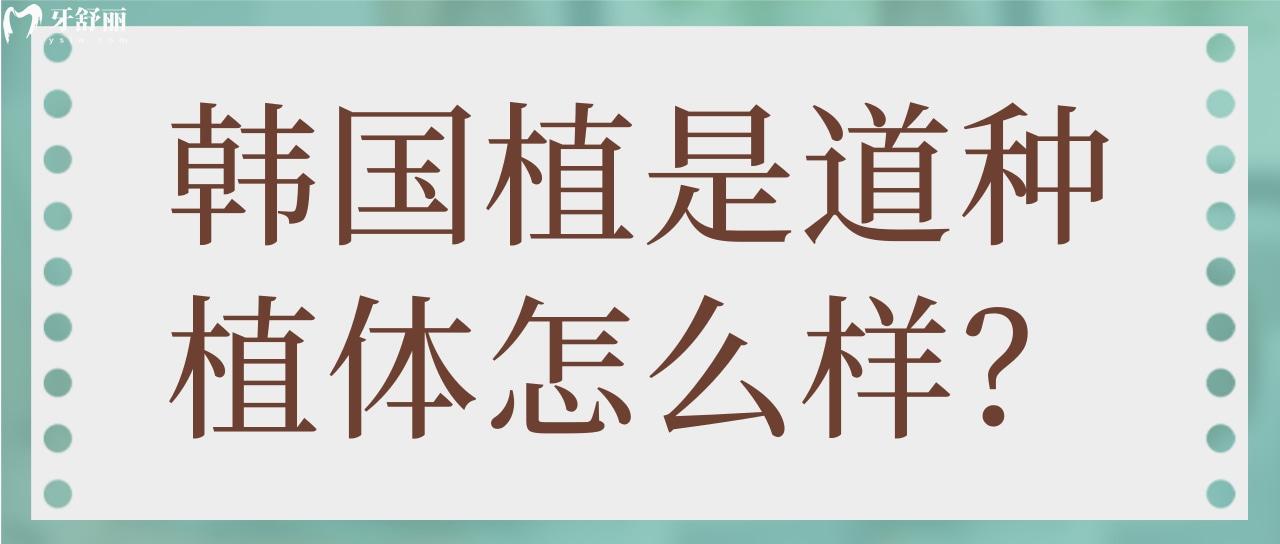 韩国植是道种植体