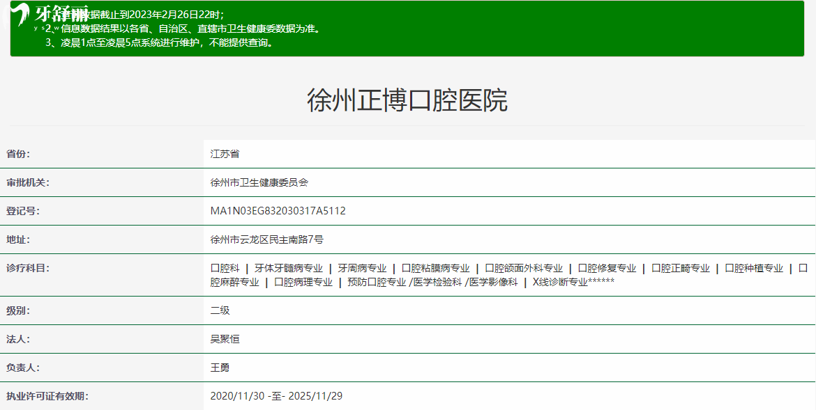 江苏徐州正博口腔医院 江苏徐州正博口腔医院
