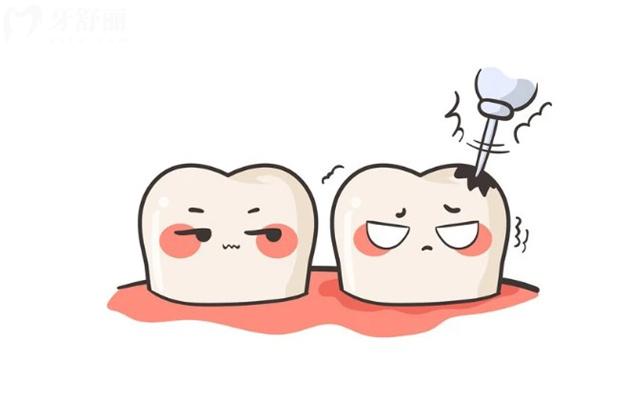 补牙卡通图