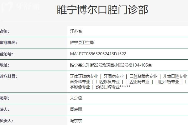 徐州睢宁博尔口腔门诊部