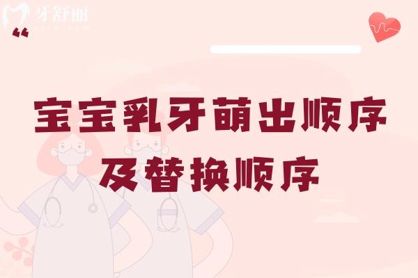 宝宝乳牙萌出顺序及替换顺序