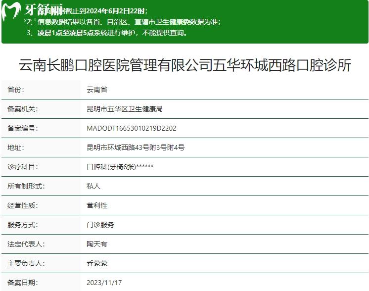 昆明长鹏口腔医院正规吗
