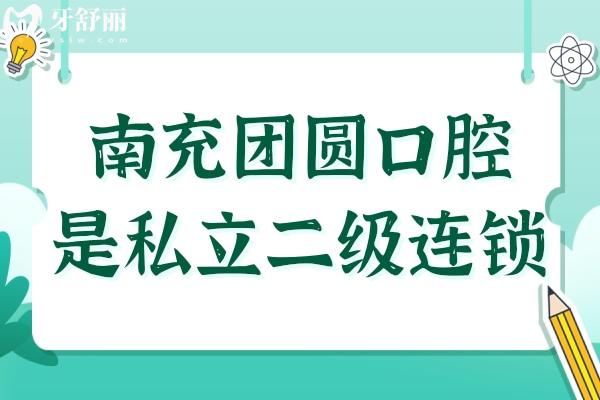 南充团圆口腔医院是私立二级医院,种牙技术好,价格透明不坑人
