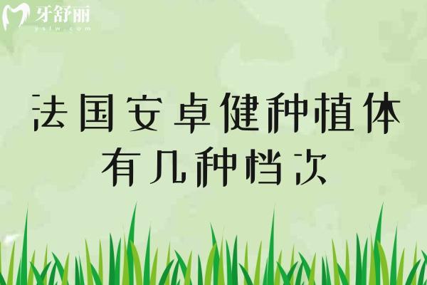 法国安卓健种植体有几种档次