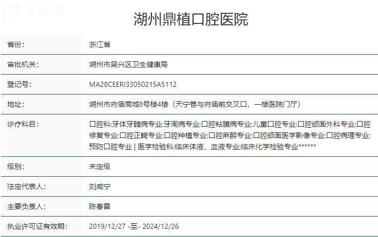 湖州鼎植口腔医院