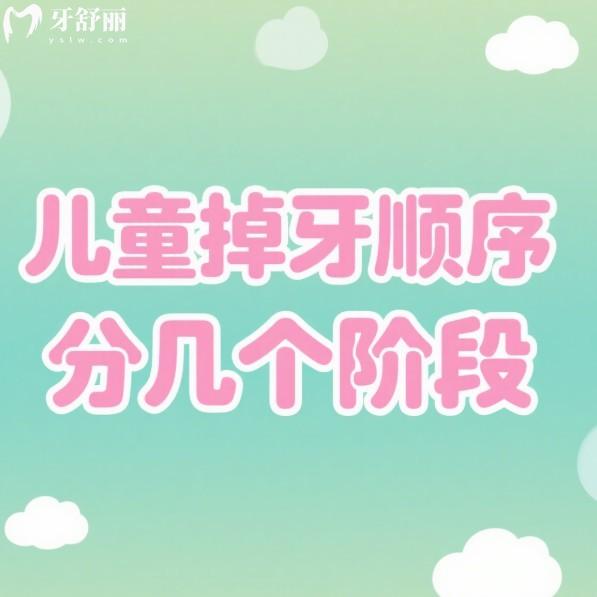 儿童掉牙顺序分几个阶段?家长朋友们快来收藏儿童换牙的时间表