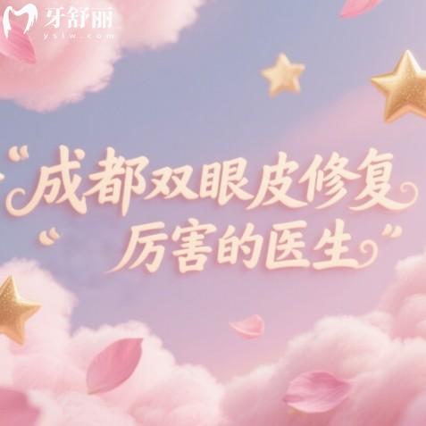 成都双眼皮修复厉害的医生:排行榜前十名单特色解析审美口碑双在线