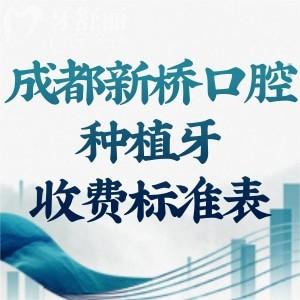 成都新桥口腔医院种植牙收费标准表:韩国牙2800+德国牙3980+瑞士牙5339+都是全瓷冠